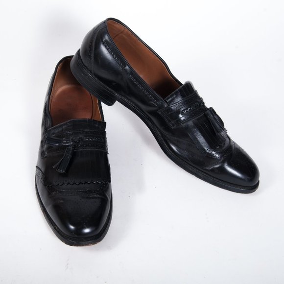 Allen Edmonds Bradenton Black Tassel Loafers 15 A Allen Edmonds Mens Dress Shoes 12 AAA Bradenton Black  main image 4